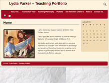 Tablet Screenshot of lydiaparker.net